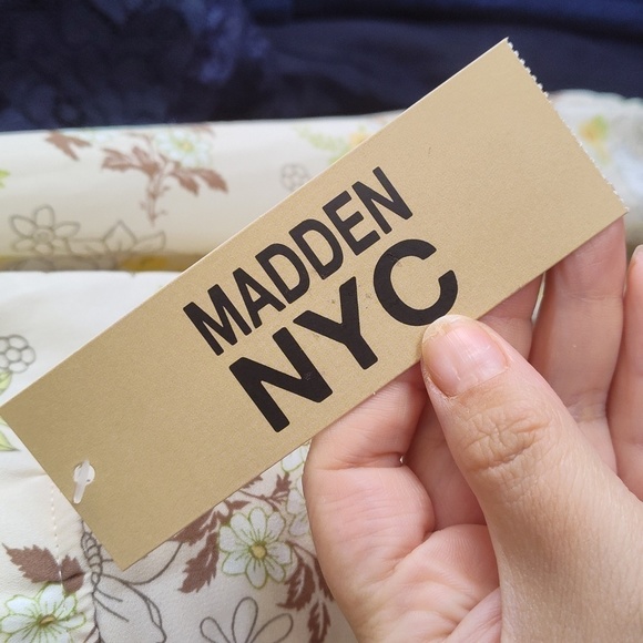 NWT Steve Madden MADDEN NYC FLORAL TIE-BACK TOP - Picture 6 of 7